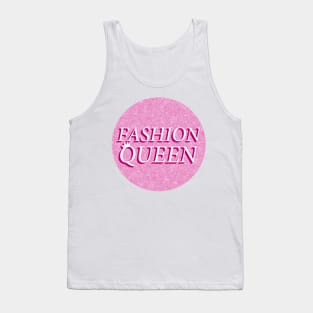 Fashion Queen Text Design Tank Top